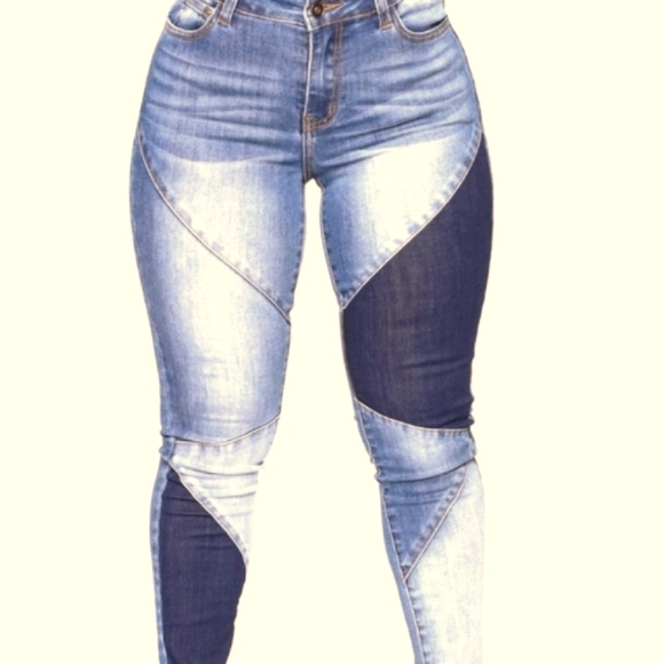 Patchwork Blue Jeans